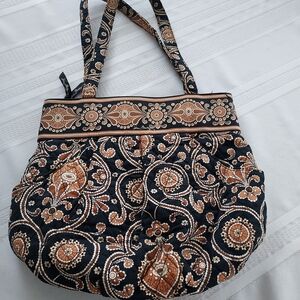 Vera Bradley Elegant Caffe Layte Brown Patterned Women's Bag